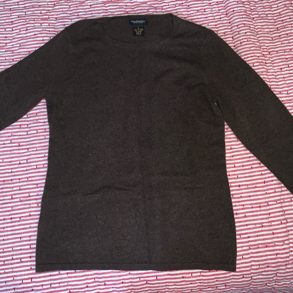 Brown cashmere sweater